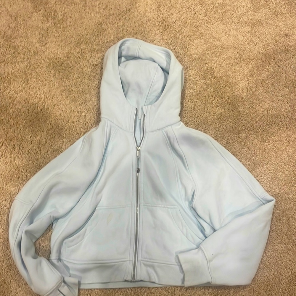 Powder Blue Lululemon Scuba Full Zip